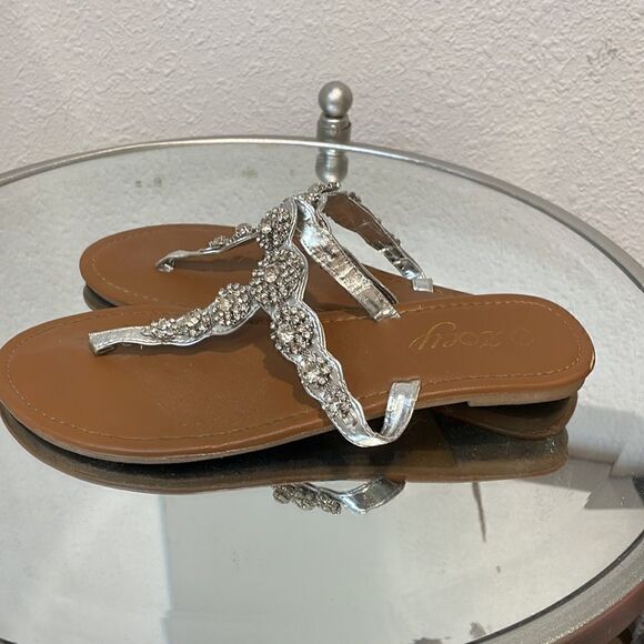 Zoey Rhinestone  sandals size 8 - Picture 5 of 7